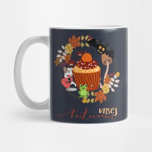 Autumn vibes with animals Mug